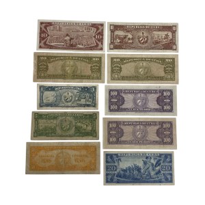 Lot de billets de banque de Cuba (10 pièces)
