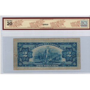 Bank of Canada 1935 $2 Banknote