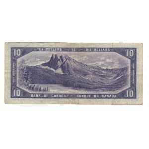 Bank of Canada 1954 $10 Devil's Face Banknote