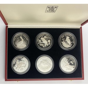 Birds of the Carribean 1988 6 Silver Proof Coin Set