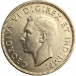 Canada 1947 Blunt 7 Silver Dollar