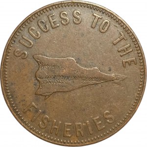 Kanada Ostrov prince Edwarda 1860, žeton 1 cent PE-5B1