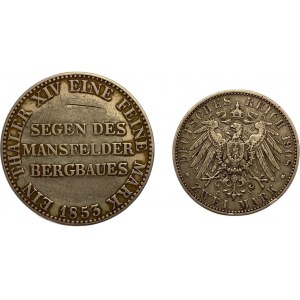 Germany Prussia / Bayern Silver Coin Lot (2 Pieces)