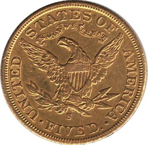 United States 1901 Five Dollar Gold Coin