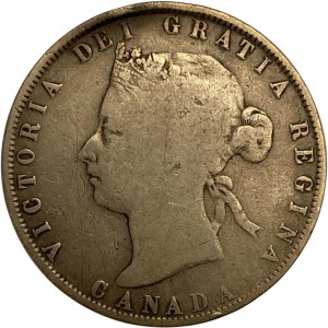 Kanada 1872H 50 centov obrátený A