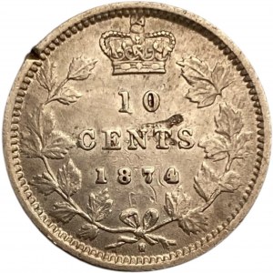 Canada 1874H 10 Cent