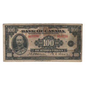 Bank of Canada 1935 $100 Banknote