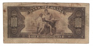 Bank of Canada 1935 $100 Banknote