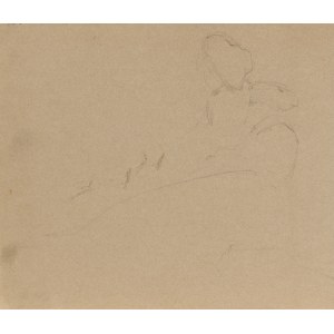 Włodzimierz TETMAJER (1862-1923), Outline of a female figure, ca. 1900