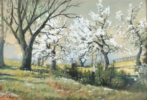 Frederick KLOPFER (1865-1942), Spring - a blooming orchard