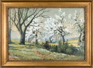 Fryderyk KLOPFER (1865-1942), Wiosna - kwitnący sad