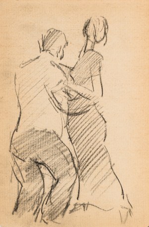 Kazimierz PODSADECKI (1904-1970), Esquisse d'un couple de danseurs, septembre 1937