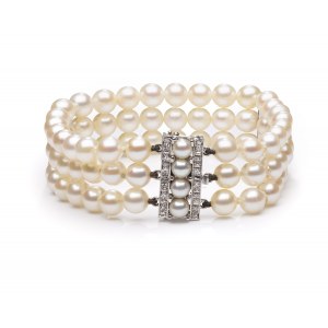 Pearl bracelet, 2nd half of 20th century.