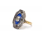 Birmingham, Enamel ring, 2nd half of 19th century.