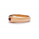 Warsaw, Signet with ruby, 1920s.