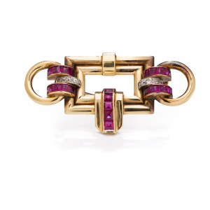 Art déco brooch, 1930s.