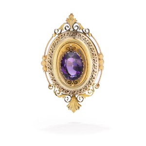 Brooch-pendant with secretary, late 19th century.