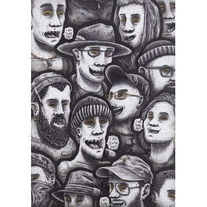 Someart (b. 1988), Friendly Faces 6.0, 2023
