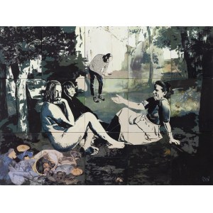 Jola Kudela Yola (b. 1970), Breakfast on the Grass - Reverse, 2025