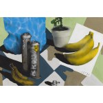 LORAK YO (nato nel 1996, Katowice), Natura morta con banane, 2022