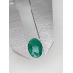 Natural emerald with a valuation of 1046 US dollars.