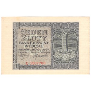 Generalne Gubernatorstwo, 1 złoty 1940 - seria C