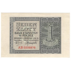 General Government, 1 zloty 1941 - AB series