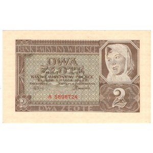 Administrations publiques, 2 zlotys 1940, série A