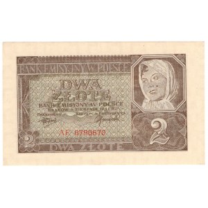 Allgemeine Regierung, 2 Zloty 1941, Serie AE