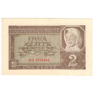 Governo generale, 2 zloty 1941, serie AG
