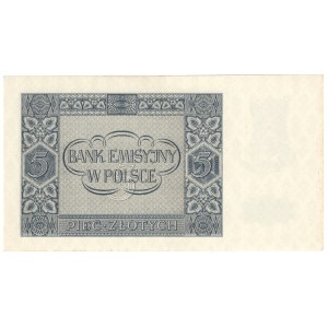 Generalne Gubernatorstwo, 5 złotych 1941, seria AB - rzadka seria