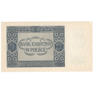 Generalne Gubernatorstwo, 5 złotych 1941, seria AC