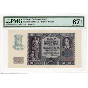 Generalne Gubernatorstwo, 20 złotych 1940, seria C