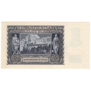 Generalne Gubernatorstwo, 20 złotych 1940, seria D