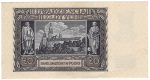 Generální gubernie, 20 zlotých 1940, série E - vzácnější série