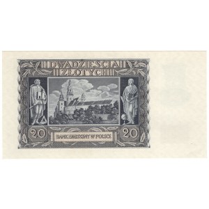 Gouvernement général, 20 zloty 1940, série N