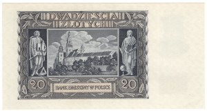 Štátna správa, 20 zlotých 1940, séria N