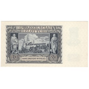 Generalne Gubernatorstwo, 20 złotych 1940, seria O