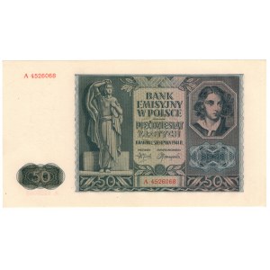Generalne Gubernatorstwo, 50 złotych 1941, seria A