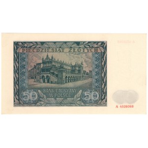 Generalne Gubernatorstwo, 50 złotych 1941, seria A