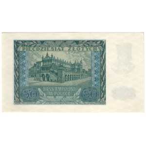 Generalne Gubernatorstwo, 50 złotych 1940, seria B