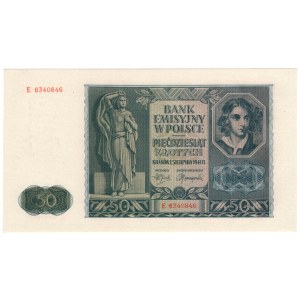 General Government, 50 zloty 1941, series E