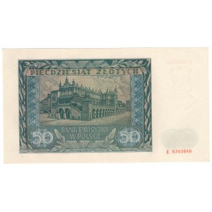 General Government, 50 zloty 1941, series E