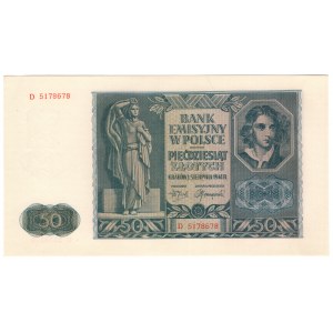 Generalne Gubernatorstwo, 50 złotych 1941, seria D