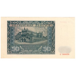 General Government, 50 zloty 1941, series C