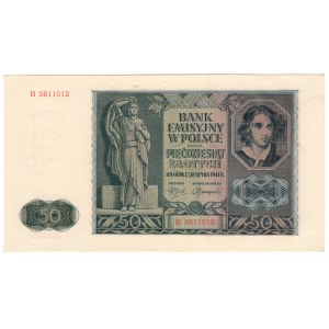 Generalne Gubernatorstwo, 50 złotych 1941, seria B