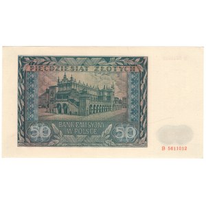 Generalne Gubernatorstwo, 50 złotych 1941, seria B