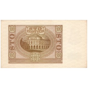 Generalne Gubernatorstwo, 100 złotych 1940, seria D