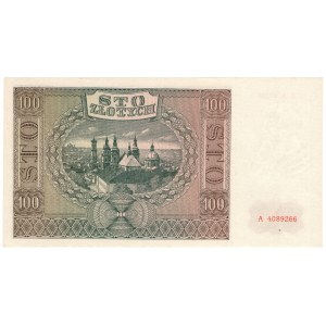 Generalne Gubernatorstwo, 100 złotych 1941, seria A