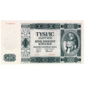 Gouvernement général, 1 000 zl 1941, Krakowiak